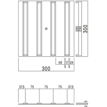 塩ビ製点字タイル 誘導(線状) 屋内用 安全交通試験研究センター
