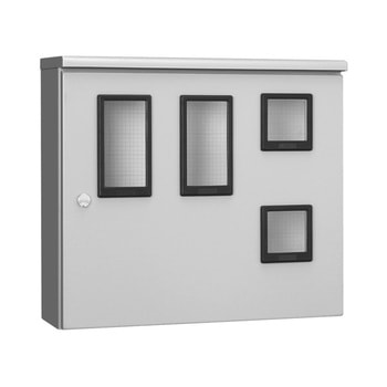 ステンレス製塗装付屋外引込計器盤用キャビネット SCMO 河村電器産業