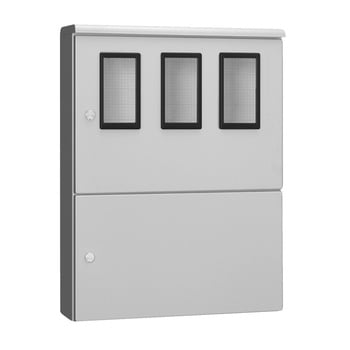 ステンレス製塗装付屋外引込計器盤用キャビネット SCMO 河村電器産業