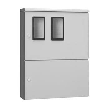 ステンレス製塗装付屋外引込計器盤用キャビネット SCMO 河村電器産業