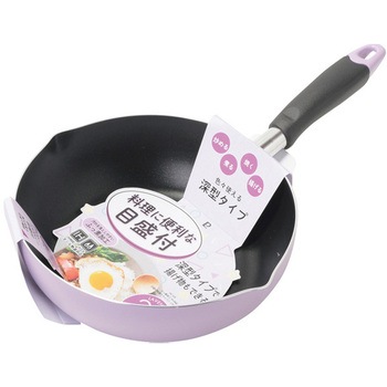 ふっ素加工IH対応目盛付料理フライパン パール金属