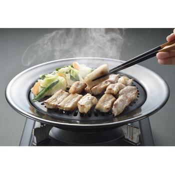 韓味家 ふっ素加工丸型焼肉グリル パール金属