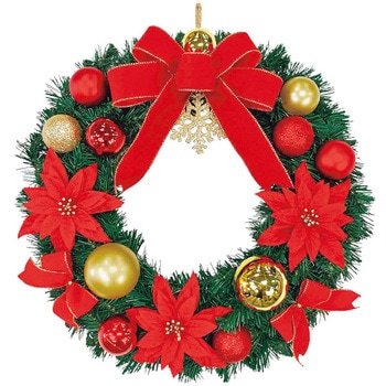 50cmクリスマスアレンジリース アルファ(販促)