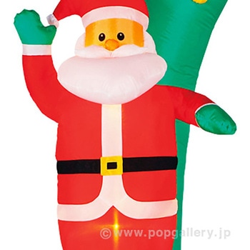 エアブロー サンタ&スノーマンアーチ(高さ：240cm ) アルファ[販促]