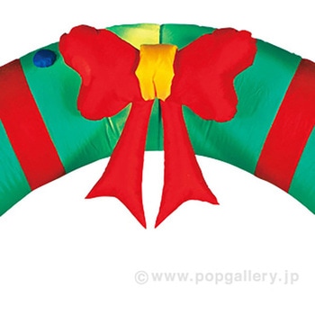 エアブロー サンタ&スノーマンアーチ(高さ：240cm ) アルファ[販促]