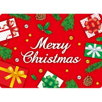 貼付けかんたんフロアシール「クリスマス(角型)」 アルファ(販促)