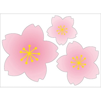貼付けかんたんフロアシール「桜」 アルファ[販促]