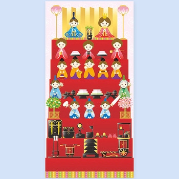 ひなまつりタペストリー(防炎加工) アルファ[販促]