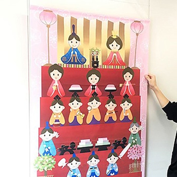 ひなまつりタペストリー(防炎加工) アルファ[販促]