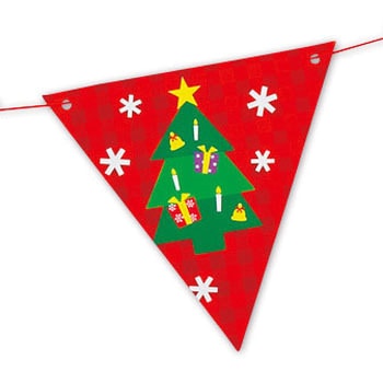 クリスマスフラッグガーランド - アルファ[販促]
