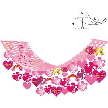 ファンシーバレンタインプリーツハンガー アルファ(販促)