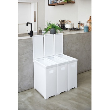 シンプルダストボックススリムオープン35L ホワイト TENMA