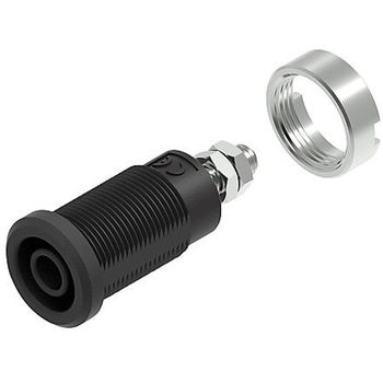 バナナ ジャック 4MM 36A M4 スタッド BLK TENMA(天馬)