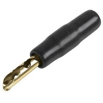 バナナ プラグ & ジャック 金メッキ ブラック MULTICOMP