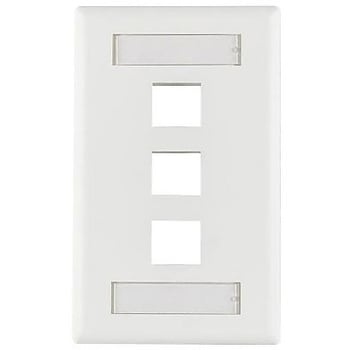 フェースプレート 3ポート ABS ホワイト ヘラマンタイトン(旧:タイトン)