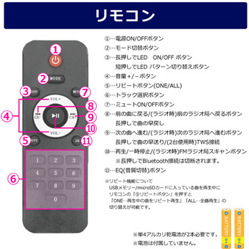 LEDパーティースピーカー CICONIA