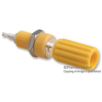 バインディング ポスト 15A #4-40 スタッド イエロー ユニペックス(UNI-PEX)