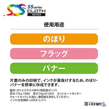 ポスター印刷用布メディア ポスター・横断幕(フリーカットクロス) SS8000HQシリーズ セーレン