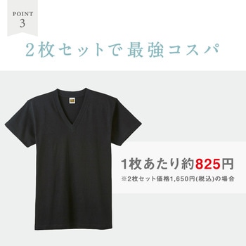 VネックTシャツ 2枚組 G.T.HAWKINS
