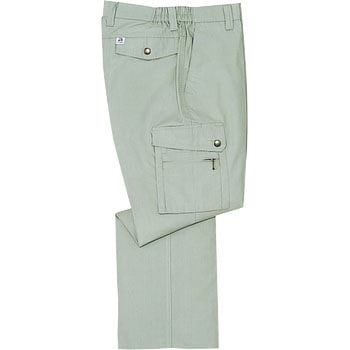 127 127 カーゴパンツ 自重堂 アースグリーン色 STトレア