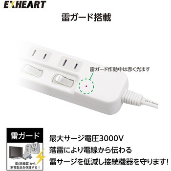 スイッチ付タップ EXHEART