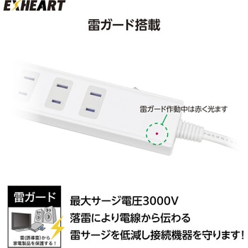 スイッチ付タップ EXHEART