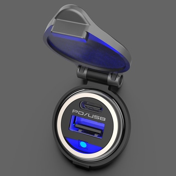 DC-PD20W USB 2ポート 自動判定 アンビエントライト付 コンパクト カシムラ