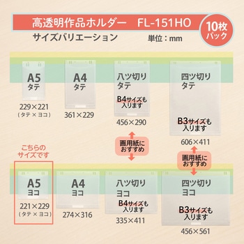 クリアーホルダー 掲示用ポケット 高透明作品ホルダー PLUS(プラス)[文具]