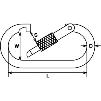 カラビナ(環なし) 水本機械製作所