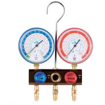 80Φゲージ付ボールバルブマニホールドキット A-Gas Japan(FUSO)