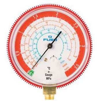R407C，R404A，R507A，R134a80Φ高圧ゲージ A-Gas Japan(FUSO)