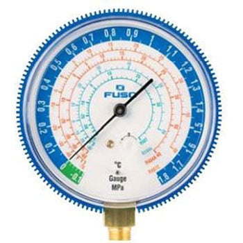 R407C，R404A，R507A，R134a80Φ低圧ゲージ A-Gas Japan(FUSO)