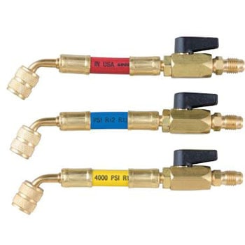 異径バルブ付ホースアダプタ5/16”Fメス(ムシ押付) x 1/4”Fオス A