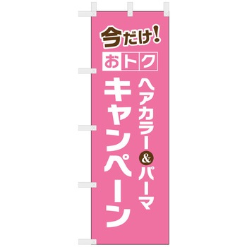 理容室・美容室のぼり ヘア&カラーキャンペーン ツルハタ(服部)
