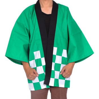 カラーハッピ 市松柄入り ツルハタ(服部)