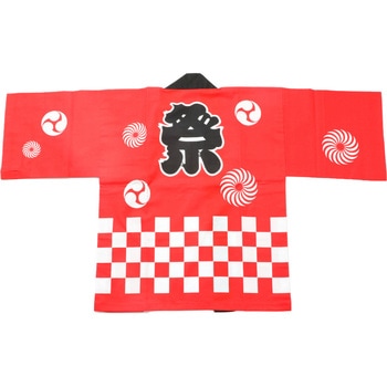 祭市松はっぴ 子供用 ツルハタ(服部)
