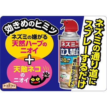 アースガーデン ネズミ専用立入禁止 強力追い出しジェット アース製薬