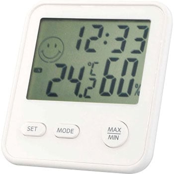 デジタルMini温度・湿度計 時計 エンペックス気象計 デジタル温湿度計 【通販モノタロウ】