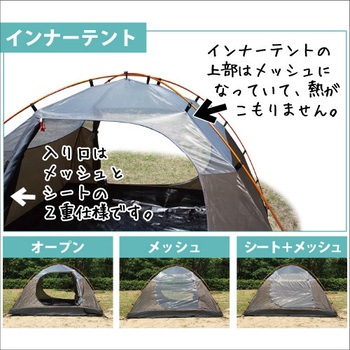 TM-501 ハヤブサテント 5人用 1箱(4個) Bears Rock 【通販モノタロウ】