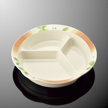 コモン色葉 三つ仕切皿 マルケイ(国際化工)