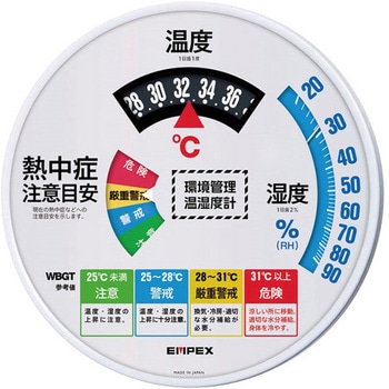 熱中症注意目安付温湿度計 HOシリーズ ユニット