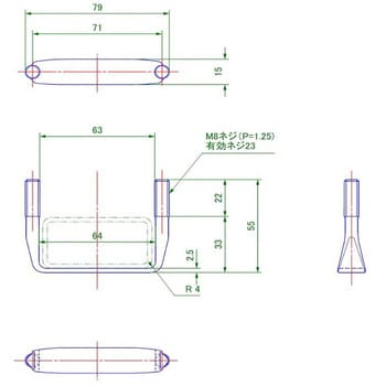 68ub6030k 28n008s 28sw08s サイドバンパーuボルト 60 30角用 1セット 信和自動車工業 通販モノタロウ