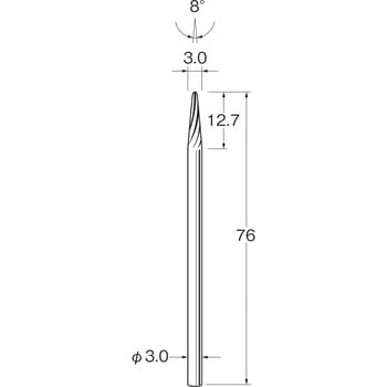 ロングシャンク超硬カッター - リューター(日本精密機械工作)