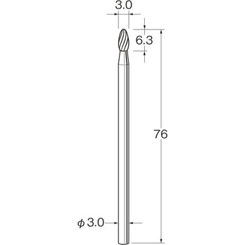 ロングシャンク超硬カッター - リューター(日本精密機械工作)