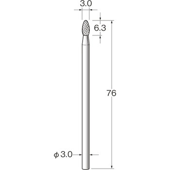 ロングシャンク超硬カッター - リューター(日本精密機械工作)