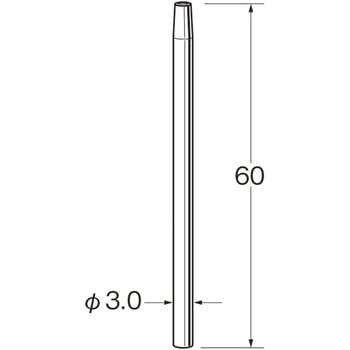 ネジ付きシャンク M1.7 リューター(日本精密機械工作)