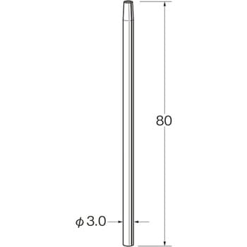 ネジ付きシャンク M1.7 リューター(日本精密機械工作)