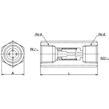 定流量弁(中央式給湯設備(定流量循環方式)用) FD-11N型 ベン
