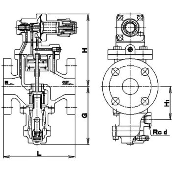 RP6BD-B トラップ内蔵減圧弁 RP-6BD型(蒸気用) (要部CAC) ベン フランジ形 0.03～0.8MPa パイロット式  呼び径(B)3/4 - 【通販モノタロウ】