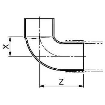 銅管継手90°エルボB